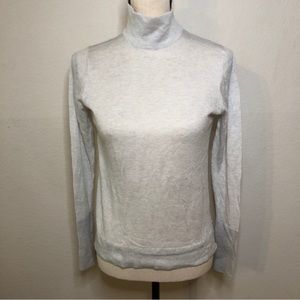 Zara Knit Lightweight Mock Neck Long Sleeve Sweater Size Small
